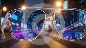 Futuristic Smart Glasses: Enhancing Reality with Technology