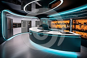 Futuristic Smart Kitchen photo