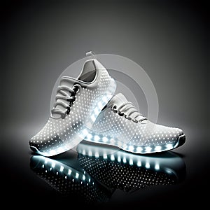 Futuristic Sneakers with High-Tech Features and Bold Design.AI