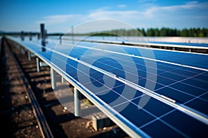 Futuristic Solar Power Farm: A Captivating Vision of Sustainable Energy