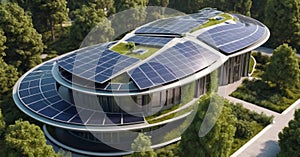 Futuristic Solar-Powered Structure