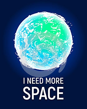 Futuristic space planet poster background, space exploration concept