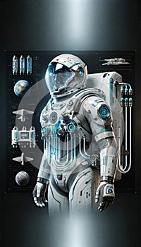 Futuristic Space Suit Concept: AI Crafted Cosmic Attire