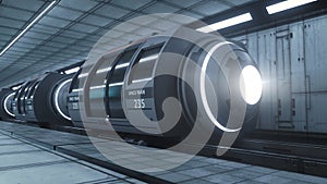 Futuristic space train concept