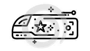 Futuristic Space Train Vector Concept, vector design Generative AI