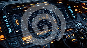 Futuristic Spaceship Cockpit