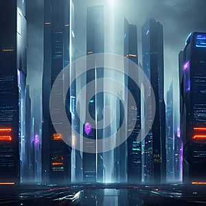 Futuristic Style City