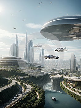 Futuristic Style City