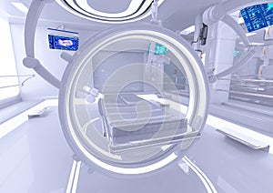 Futuristic surgery room