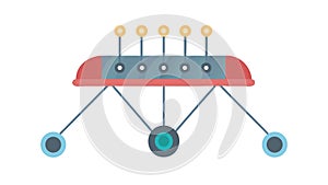 Futuristic Tech Device: Advanced Gadget Data Processing, vector design Generative AI