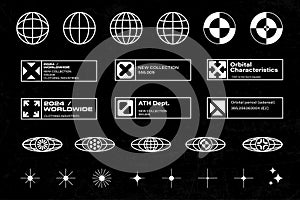 Futuristic Tech & Global Branding Elements