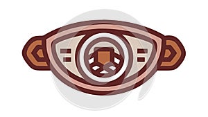 Futuristic Tech Headband - Advanced Wearable Technology, vector design Generative AI