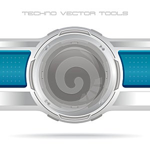 Futuristic techno template background