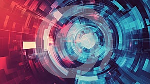 Futuristic Technology Background for Business and Development Presentations photo