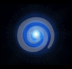 Futuristic Technology Background. Outer Space