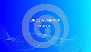 Futuristic Technology Flow on Blue Gradient Background