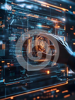 Futuristic technology interface