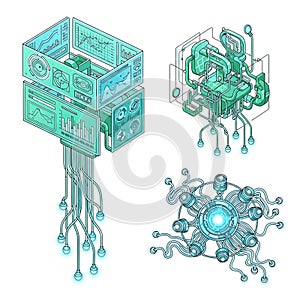 Futuristic Technology Interface and Circuitry