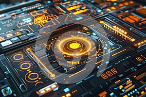 Futuristic Technology Interface