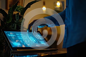 Futuristic Technology Interface Interaction