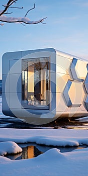 Futuristic Tiny Home Cube: Unique Design, Portable And Reflective