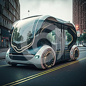 Futuristic transport concept - ai generated illustration