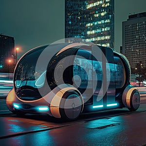Futuristic transport concept - ai generated illustration