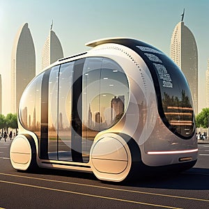 Futuristic transport concept - ai generated illustration