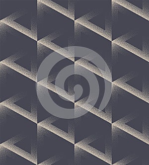 Futuristic Triangular Grid Structure Seamless Pattern Vector Abstract Background