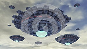 Futuristic unidentified flying object