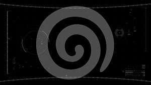 Futuristic user interface design element Video overlay 002