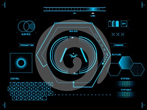 Futuristic user interface HUD