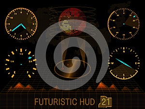 Futuristic user interface HUD
