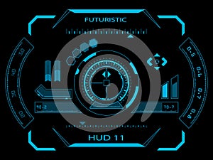 Futuristic user interface HUD photo