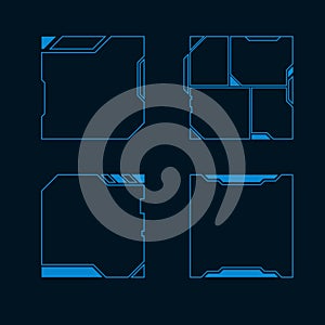 Futuristic user interface illustration