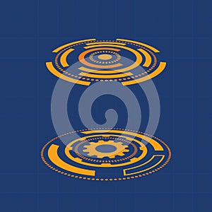 Futuristic user interface illustration