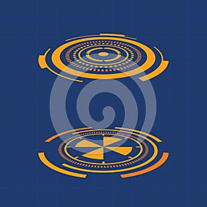 Futuristic user interface illustration