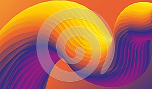 Futuristic Vibrant Gradient abstract background Fluid Shape 3d design style for websites banner