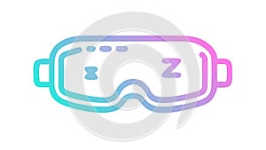 Futuristic VR Headset, Virtual Reality Gaming and Tech, vector design Generative AI