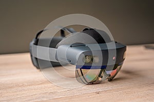 Futuristic wearable mixed reality goggles