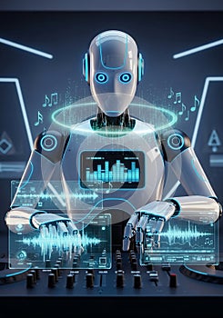 Robot DJ Mastering Music