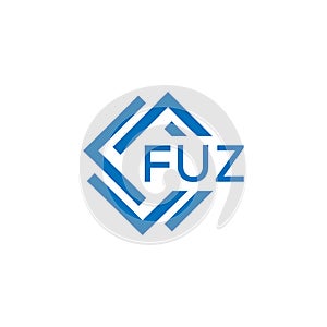 FUZ letter logo design on white background. FUZ creative circle letter logo . FUZ letter design photo