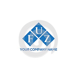 FUZ letter logo design on white background. FUZ creative initials letter logo concept. FUZ letter design photo
