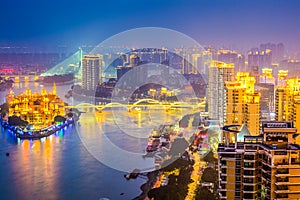 Fuzhou, China Cityscape