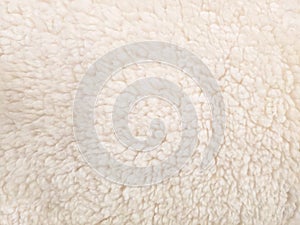 Fuzzy beige colored fabric