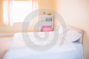 Fuzzy image of pregnancy bedroom