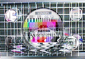 Fuzzy tv test card