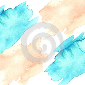 Fuzzy watercolor blots