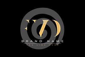 FVD abstract letter logo design