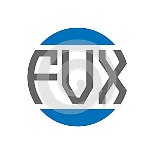 FVX letter logo design on white background. FVX creative initials circle logo concept. FVX letter design